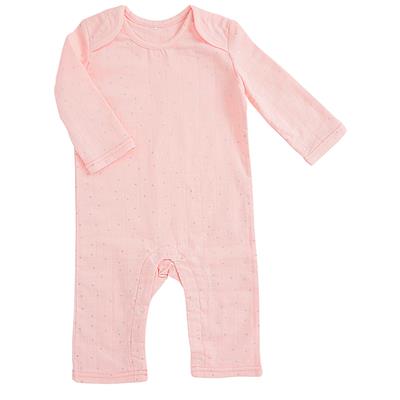 muslin-baby-clothing-pink-silver-dot-long-coverall